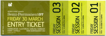 Semi-Permanent 2007 ticket