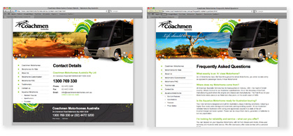 coachmen motorhomes website