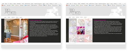 J & P Miers Jewellery Studio website